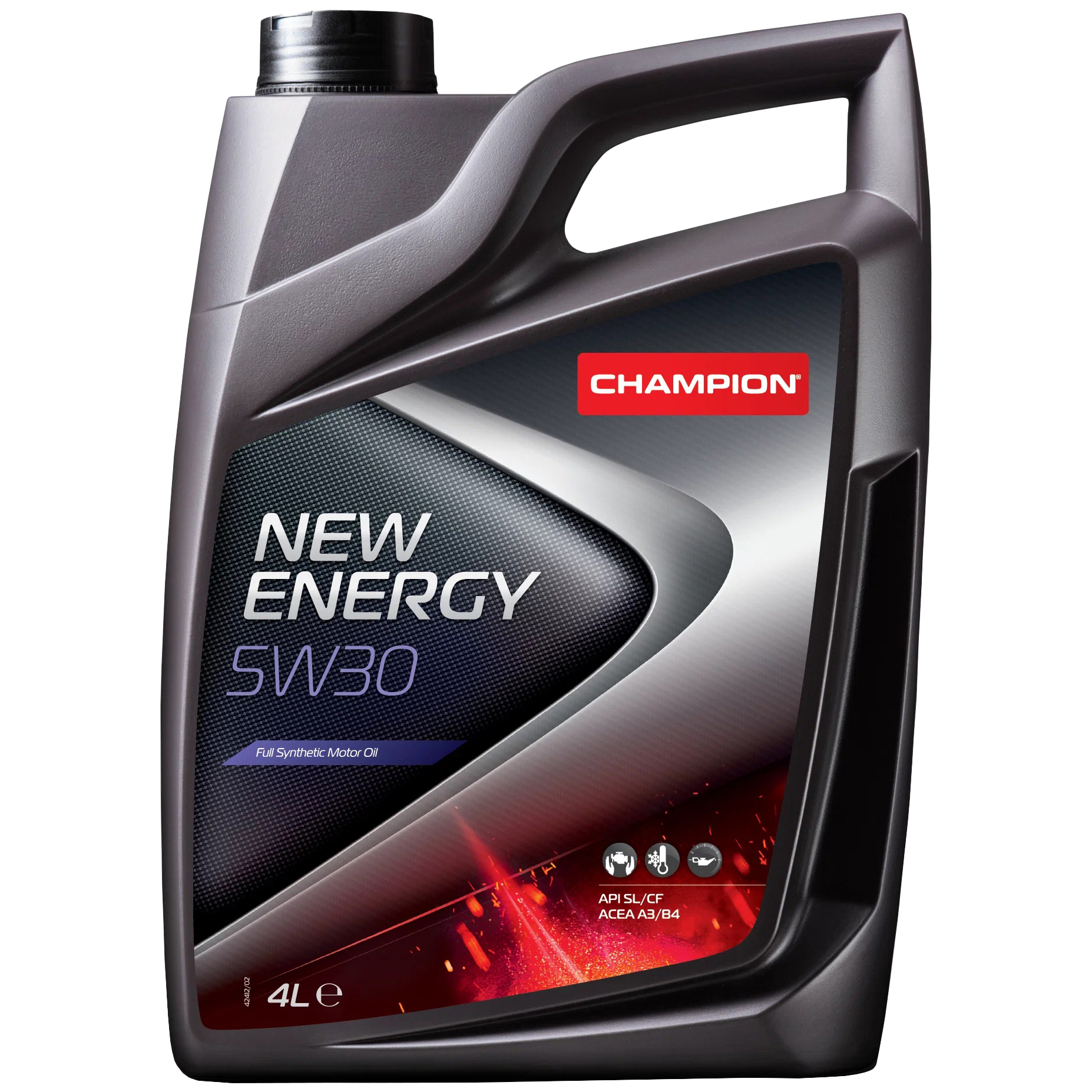 Моторное масло Champion синтетическое New Energy 5w30 4л