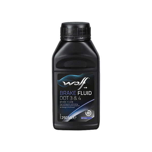 Тормозная жидкость wolf 8307607 DOT 3&4
