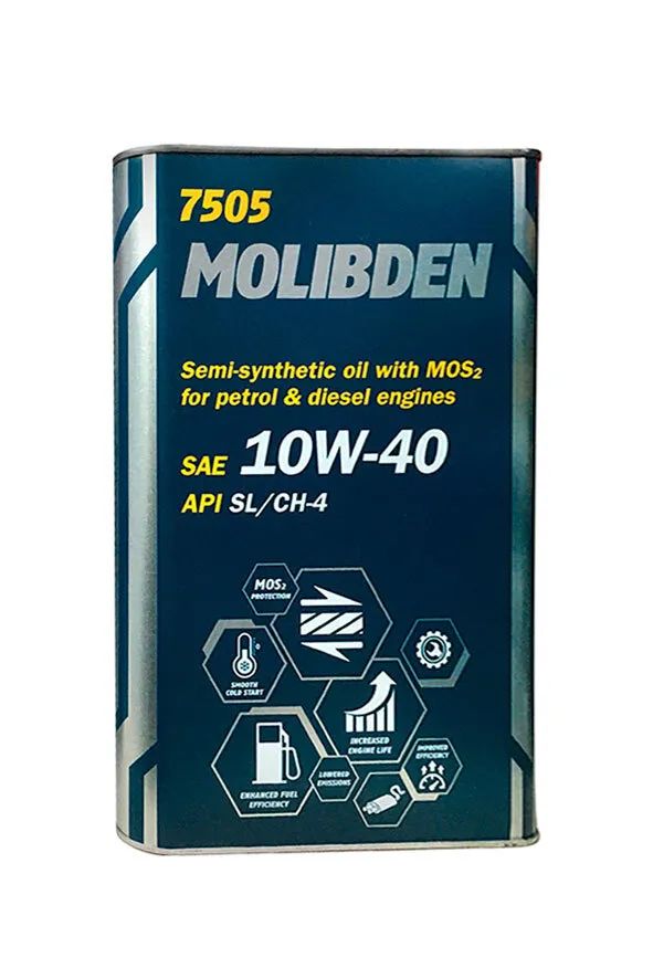Моторное масло Mannol полусинтетическое Molibden 10w40 1л