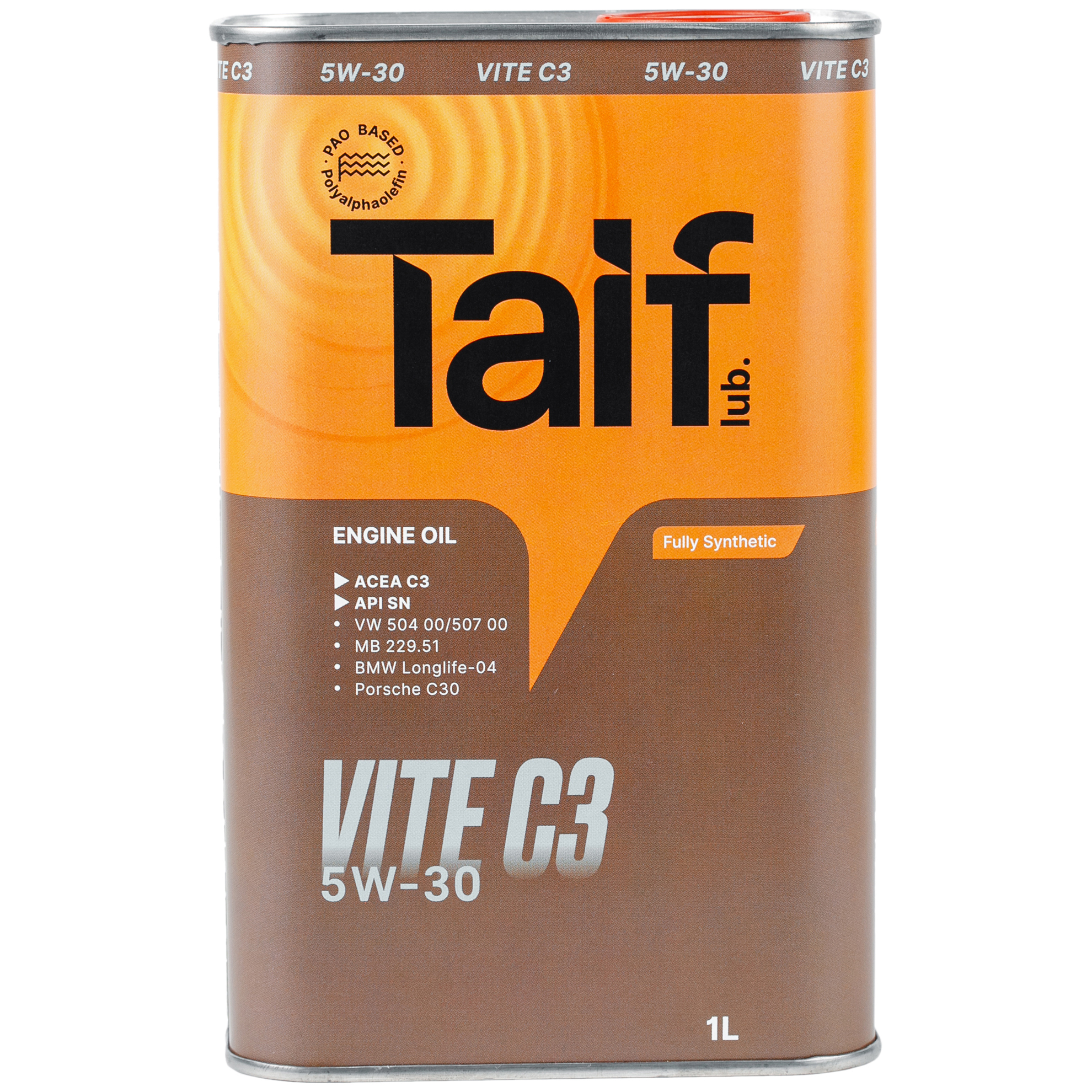 Моторное масло Taif синтетическое Lubricants Vite C3 5W30 C3 1л