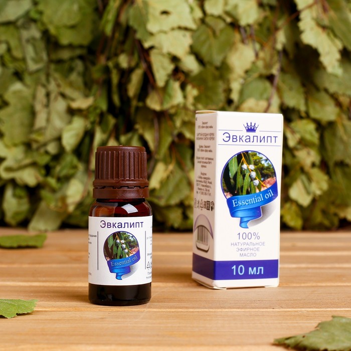 Аромамасло "Эвкалипт", флакон-капельница, аннотация, 10 мл, дезинфицирующее