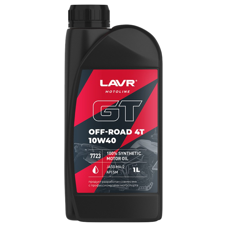Моторное масло LAVR МОТО GT OFF ROAD 4T 10W40 1л