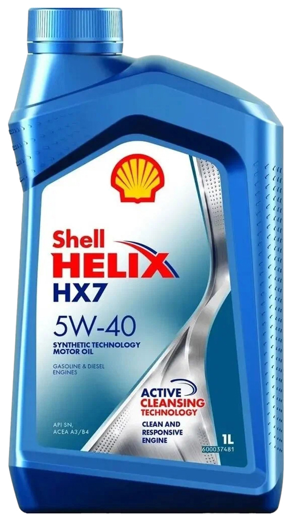 Моторное масло Shell Helix Hx7 5W40 1л