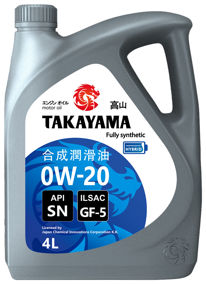 Моторное масло TAKAYAMA синтетическое 0W20 ILSAC GF-5 API SN 4л