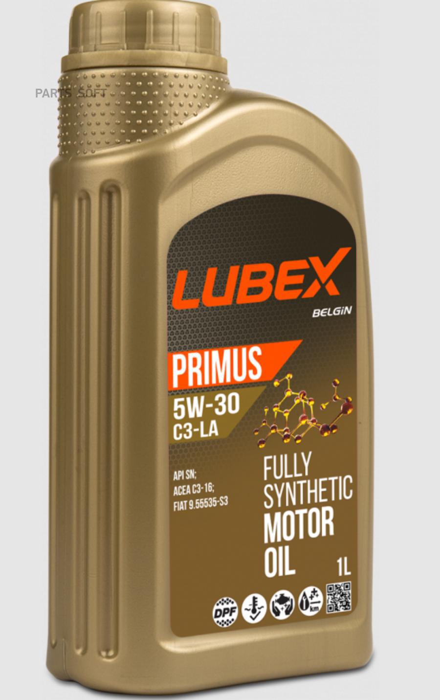 LUBEX L034-1296-1201 Масло моторное PRIMUS C3-LA 5W-30 1L