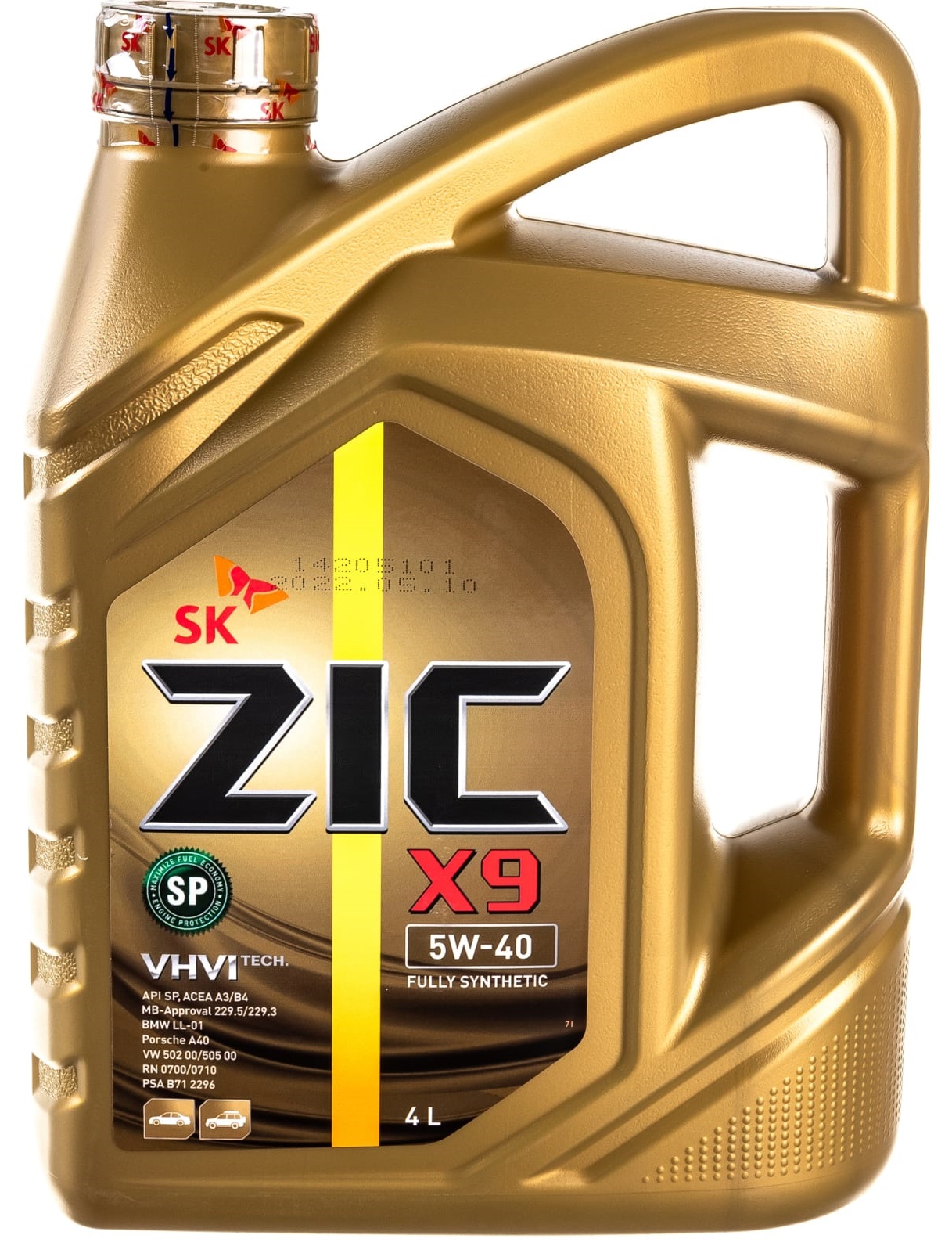 Zic Zic X9 5w40 (4l)_Моторное масло! Api Sn, Acea A3/B3/B4, Vw 502.00/505.00/503.1, Ll-01,