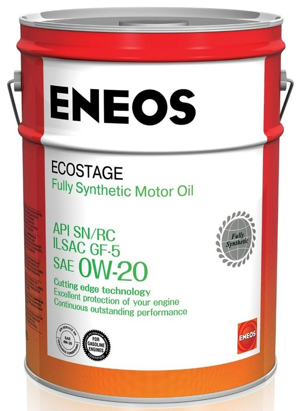 Моторное масло Eneos синтетическое 0w20 Ecostage Sn 20л