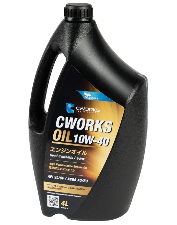 Моторное масло CWORKS синтетическое 10w40 A3/B3 Sl/Cf 4л
