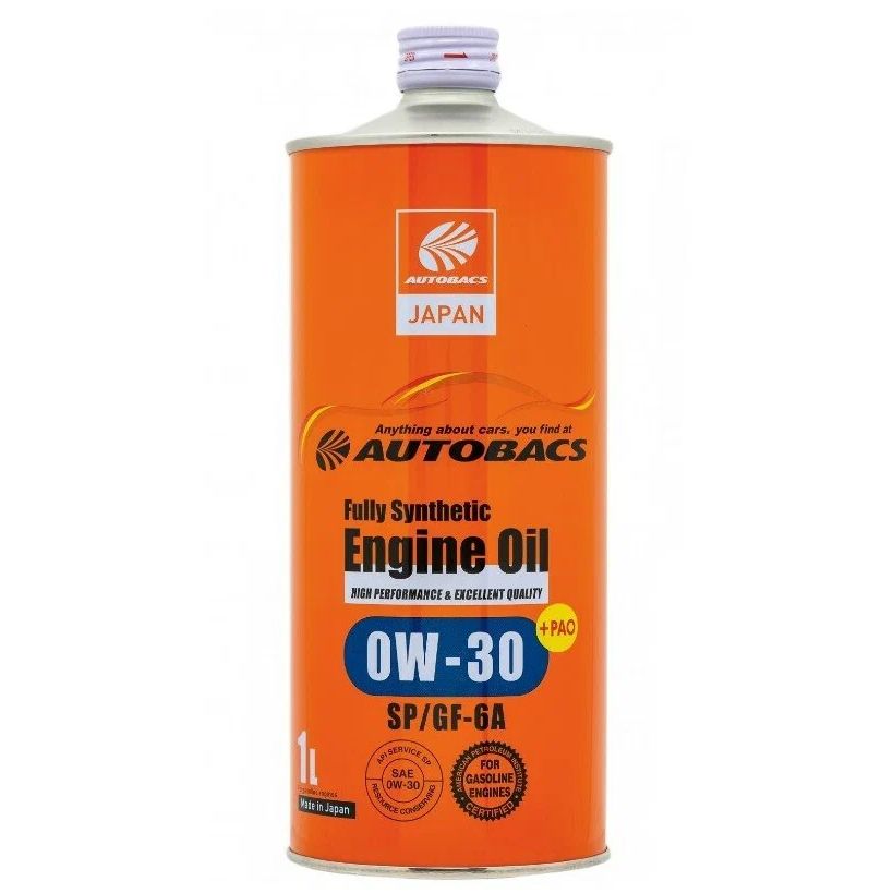 AUTOBACS A00032233 Масло моторное AUTOBACS 0W-30 SP/GF-6 синт. 1L
