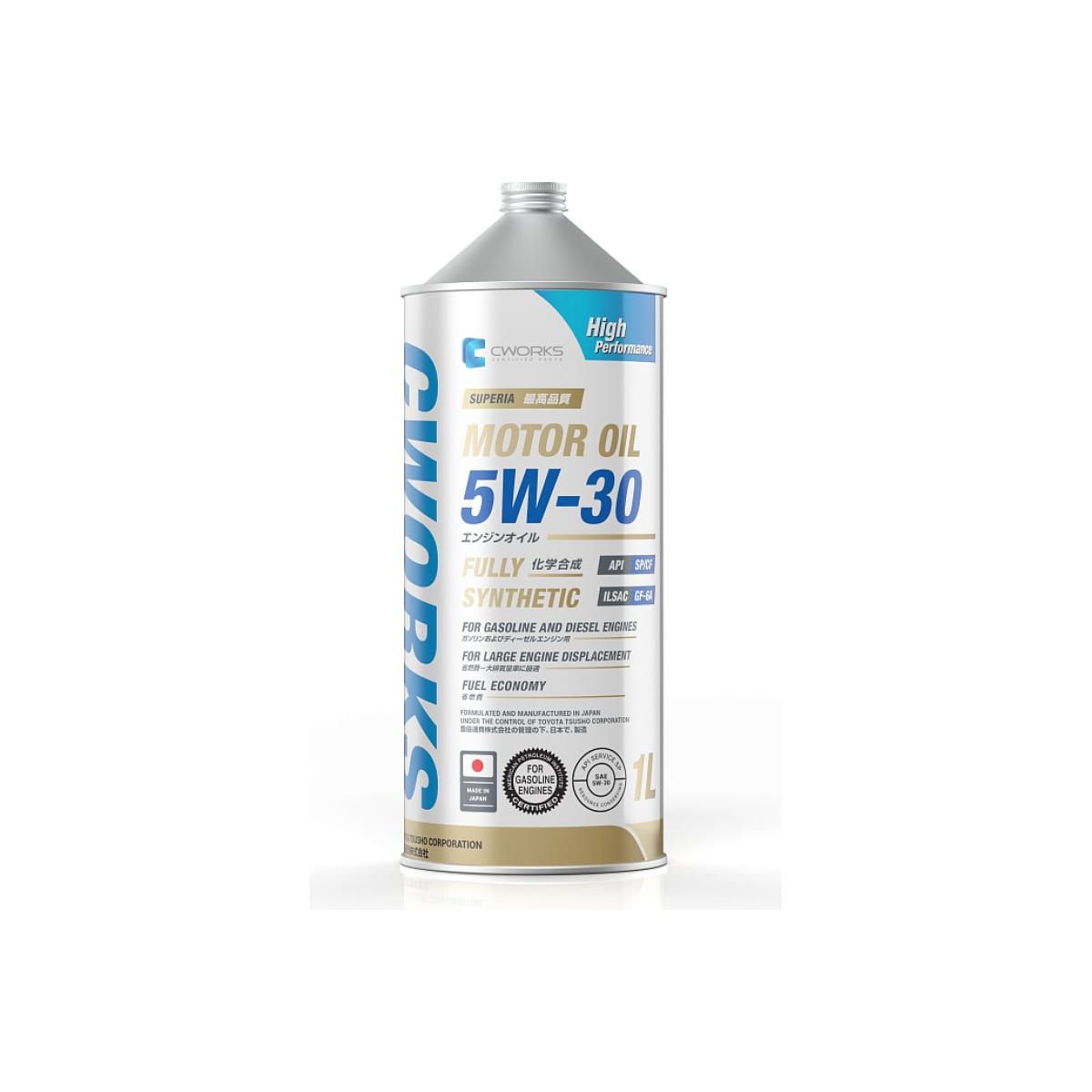 Моторное масло CWORKS синтетическое Superia 5W30 1л
