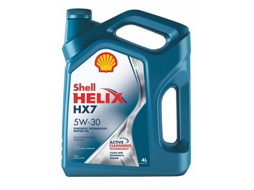 Моторное масло Shell синтетическое 5w30 Helix HX7 A3/B3/B4 SN/CF 4л