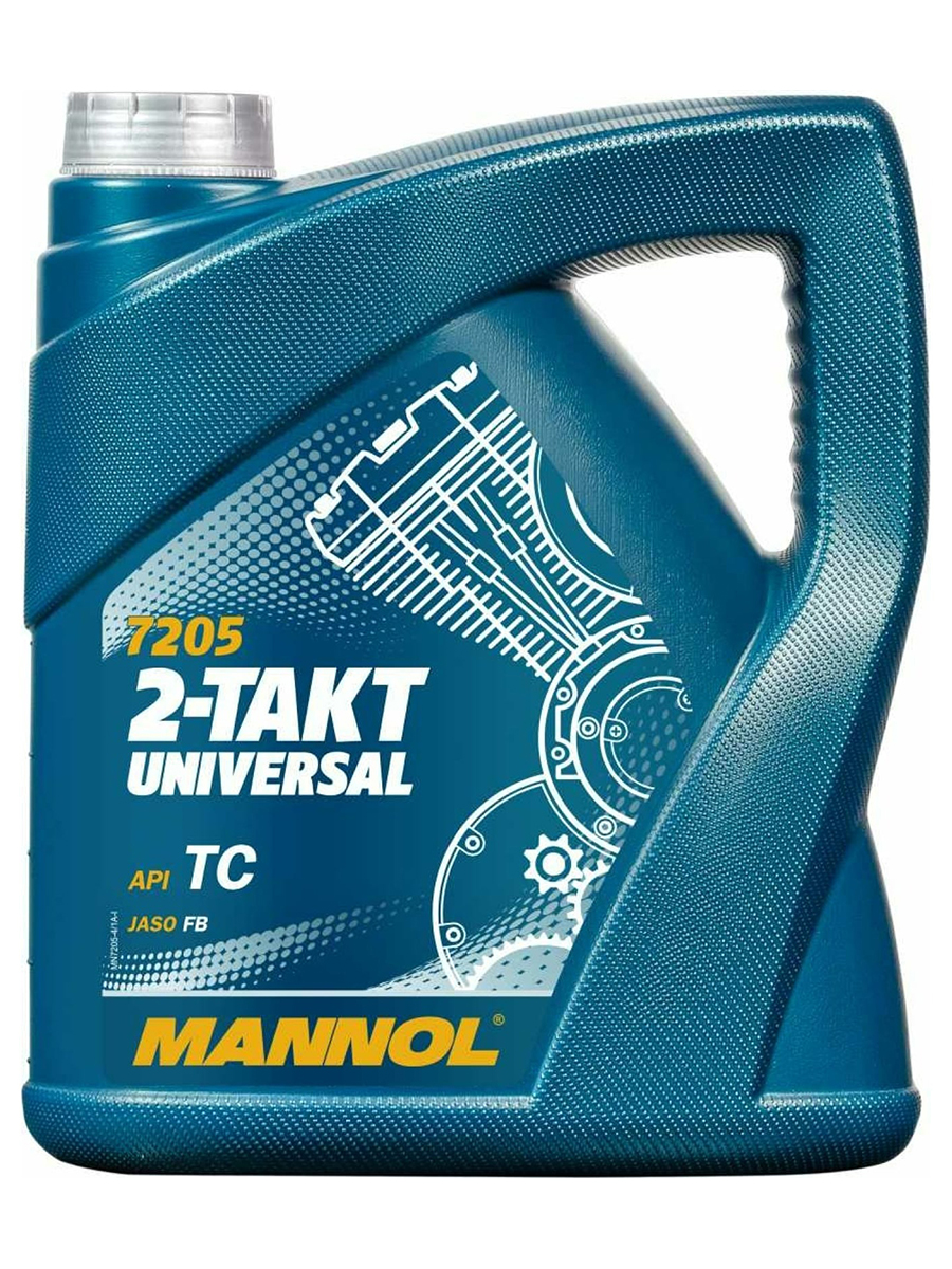 Моторное масло MANNOL минеральное 2-Takt Universal API TC 2T 4л