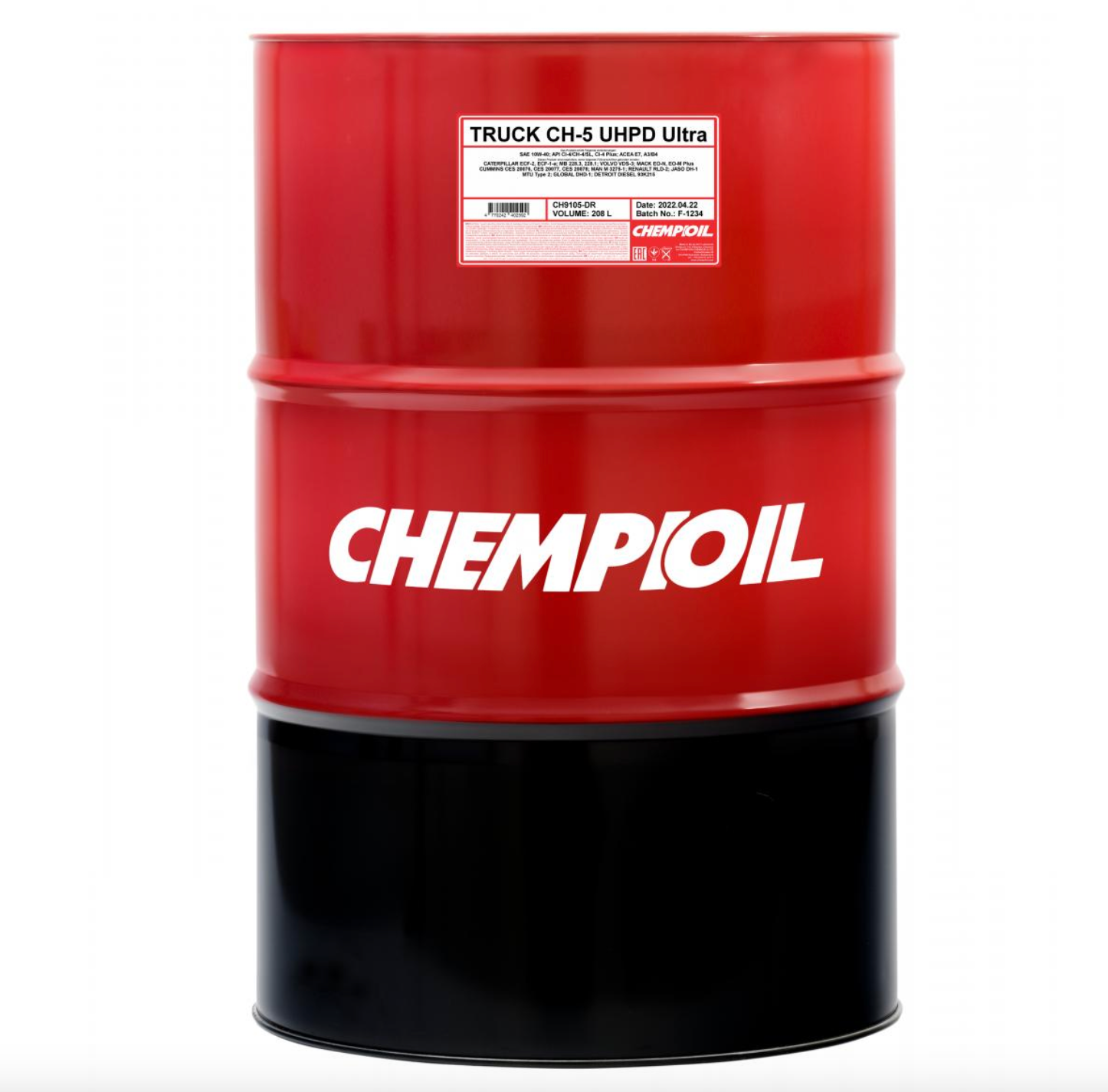 CHEMPIOIL 10W-40 CH-5 TRUCK Ultra UHPD, CI-4/SL, CI-4 Plus, 60л полусинт. мотор. масло