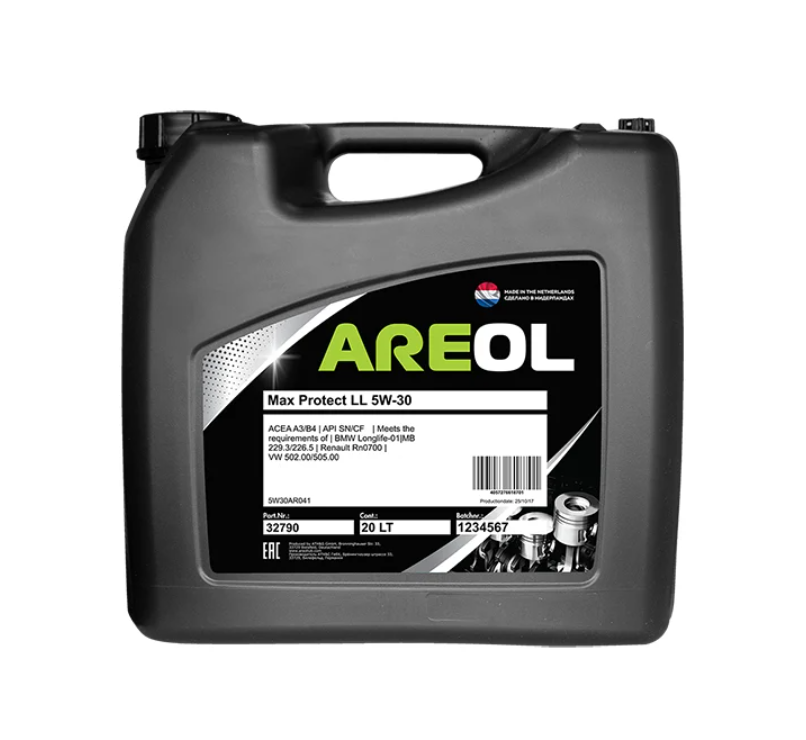 Моторное масло Areol Max Protect синтетическое 0W30 5л