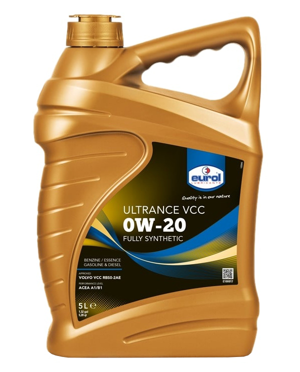 Моторное масло Eurol синтетическое Ultrance VCC 0W-20 Volvo 5л