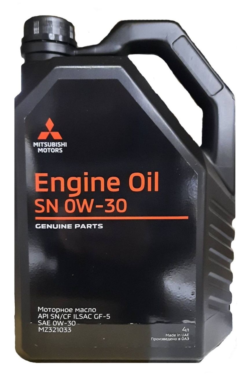 Моторное масло Mitsubishi Engine Oil SN 0W30 4л