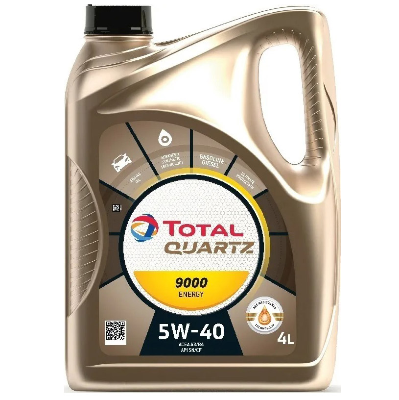 Моторное масло TOTAL Quartz 9000 5W40 4л