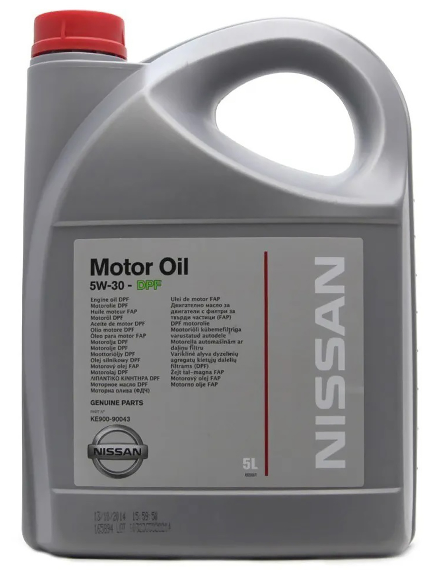 Моторное масло Nissan синтетическое Motor Oil Dpf 5w30 5л