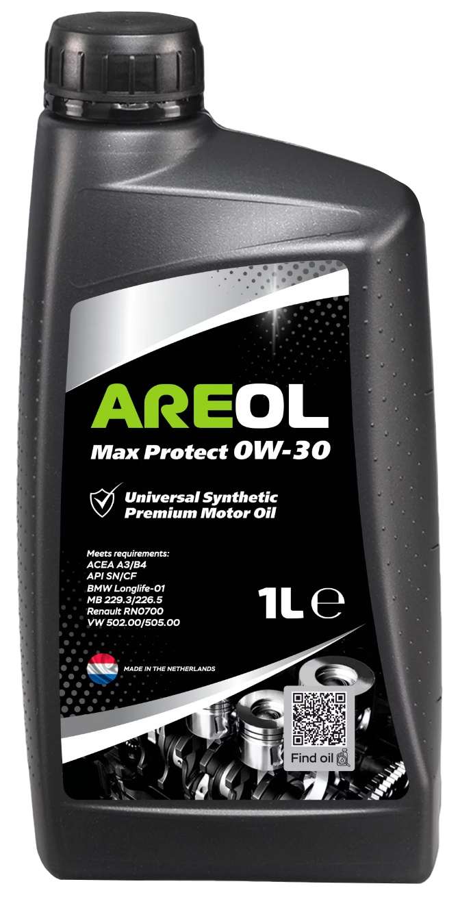 Моторное масло Areol Max Protect синтетическое 0W30 1л AREOL - 1