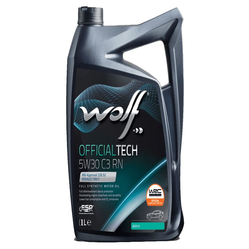 WOLF OIL 1043875 Моторное масло OFFICIALTECH 5W30 C3 RN 1L () 1шт