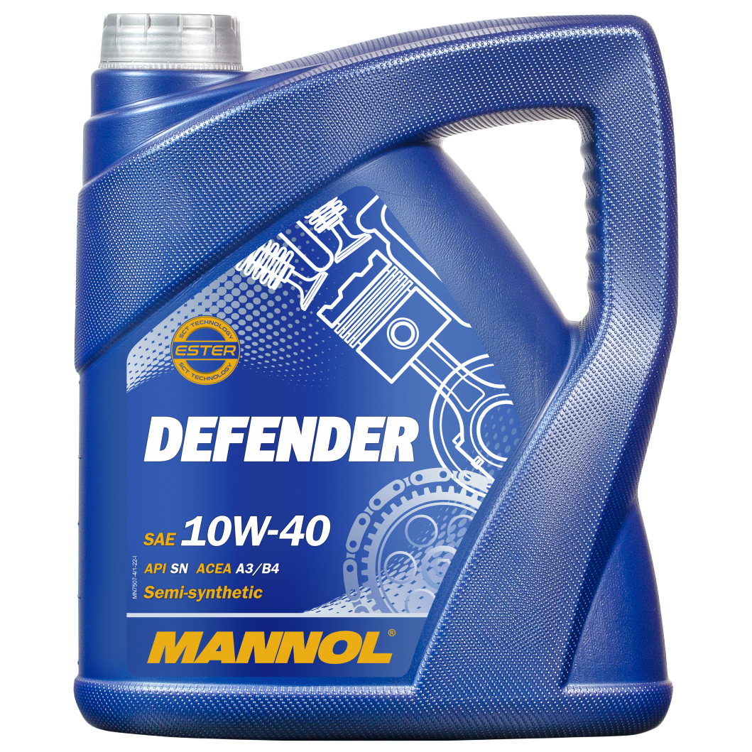 Моторное масло MANNOL полусинтетическое Defender 10w40 4л