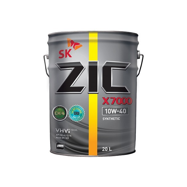 Zic X7000 10W40 (20l) масло Мот Синт Api Ck-4/Cj-4, Acea E7/E9, Volvo Vds-4.5, 192677