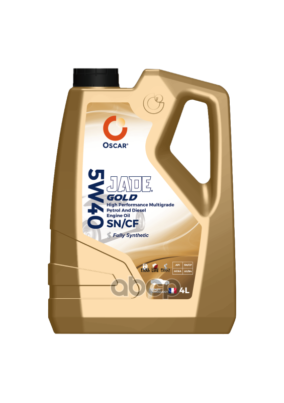 Моторное масло Oscar синтетическое Jade Gold 5w40 4л