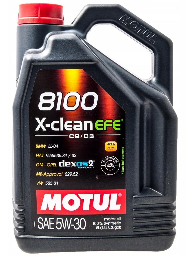 Моторное масло Motul 8100 X-Clean EFE 109471 5W30 5л