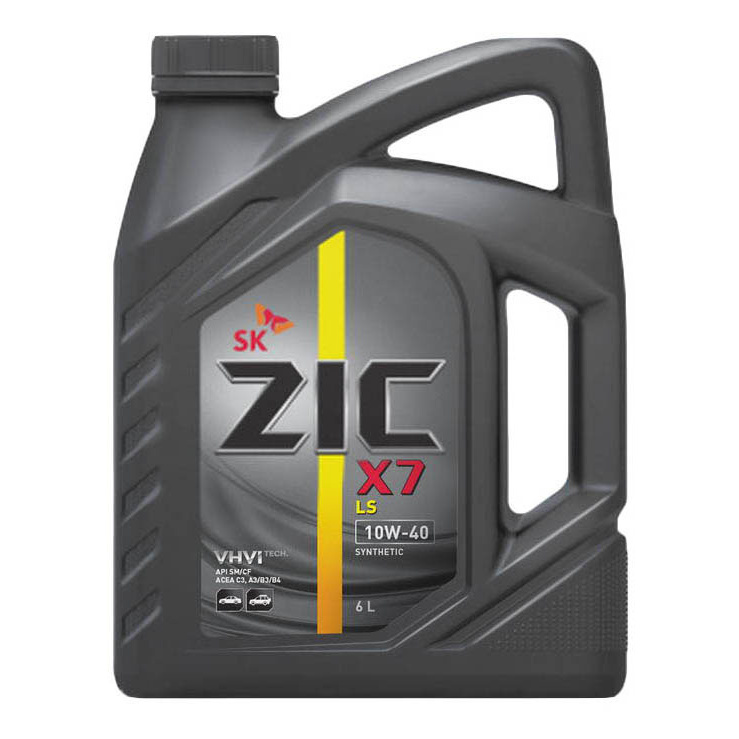 Моторное масло ZIC X7 LS 172620 10W40 6 л