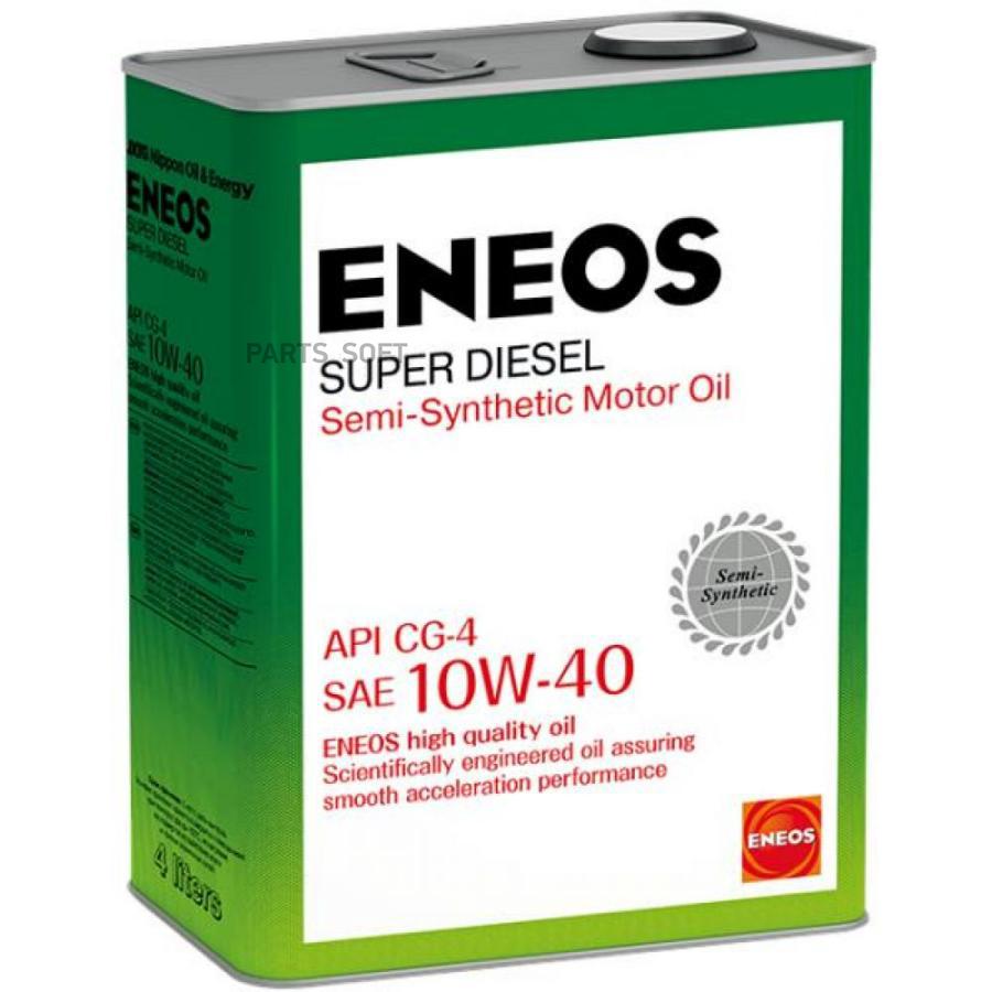 Моторное масло Eneos Super Diesel Semi-Synthetic 10W40 4л