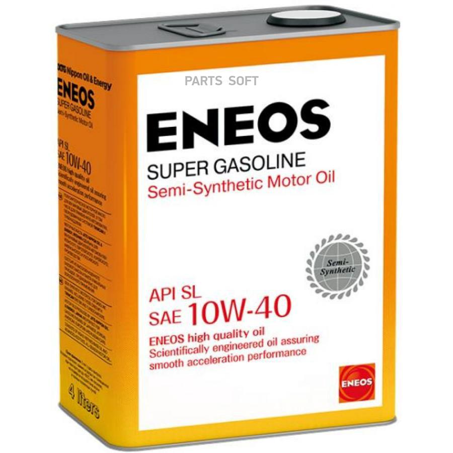 Моторное масло Eneos Super Gasoline Semi-Synthetic OIL1357 10W40 4л