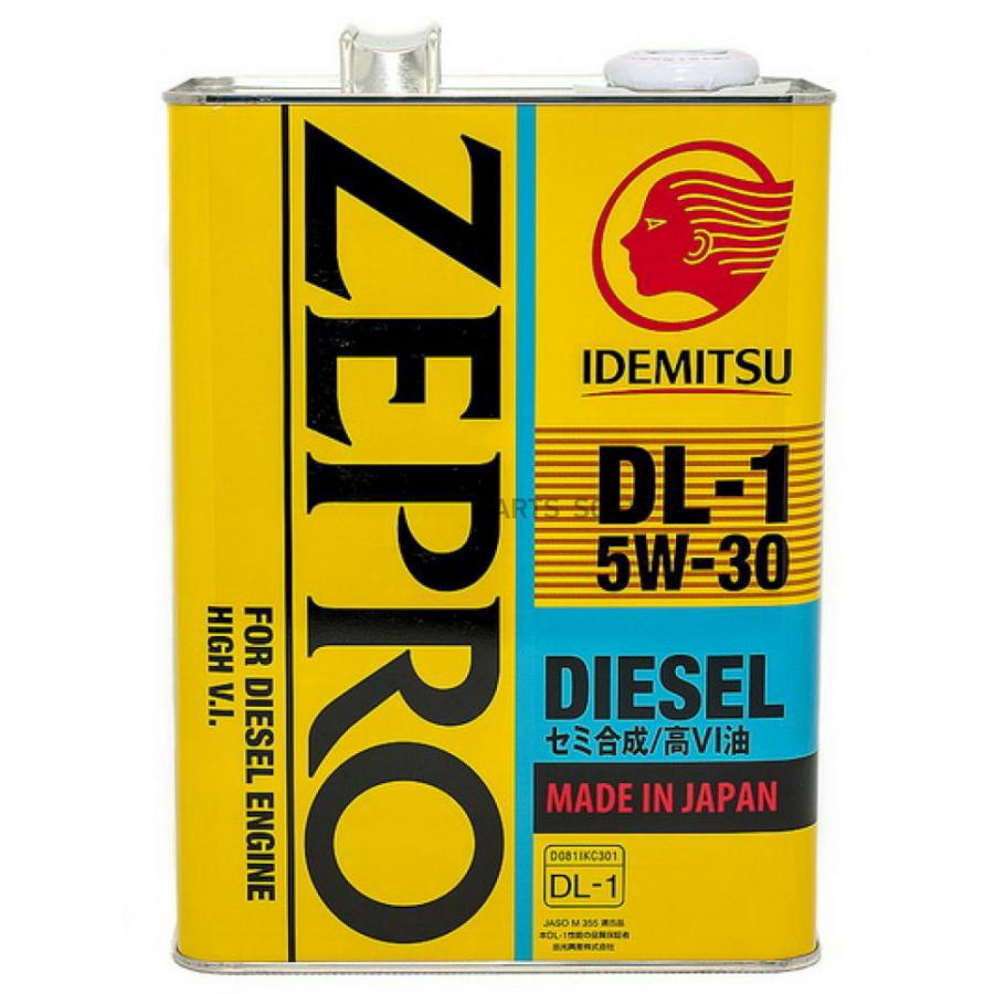 Моторное масло Idemitsu полусинтетическое ZEPRO DIESEL DL-1 5W30 4л