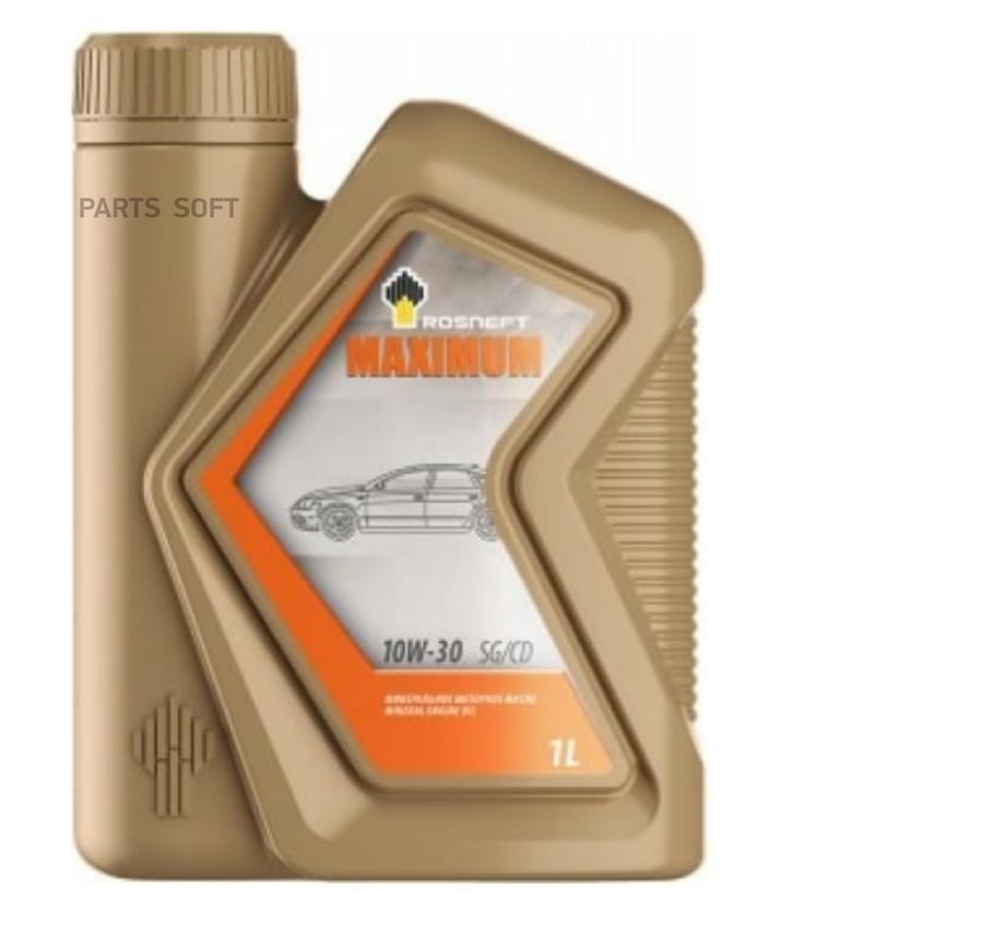 Масло моторное rosneft maximum 10w-30 минеральное 1 л 40814232
