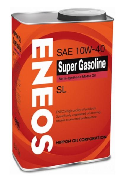 Моторное масло ENEOS полусинтетическое SUPER GASOLINE SL 10W40 0.94л