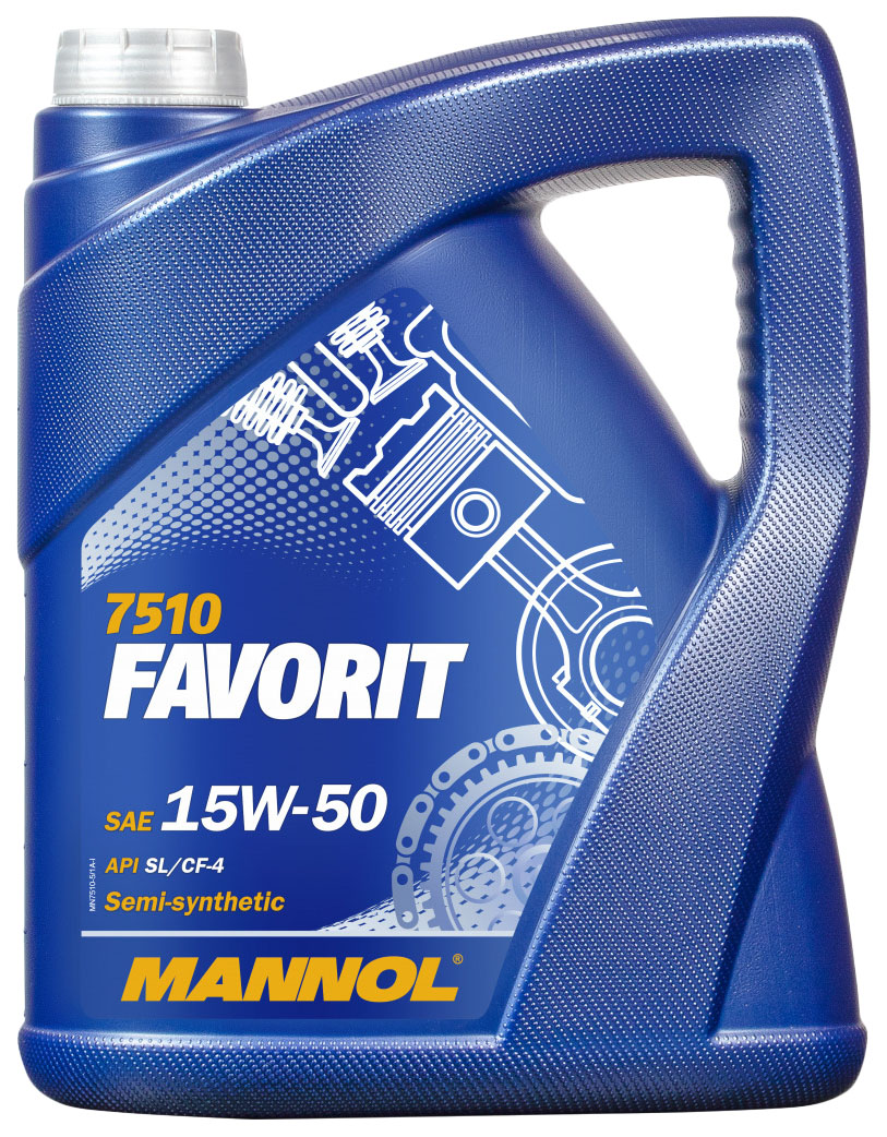 Моторное масло MANNOL полусинтетическое FAVORIT 15W50 5л
