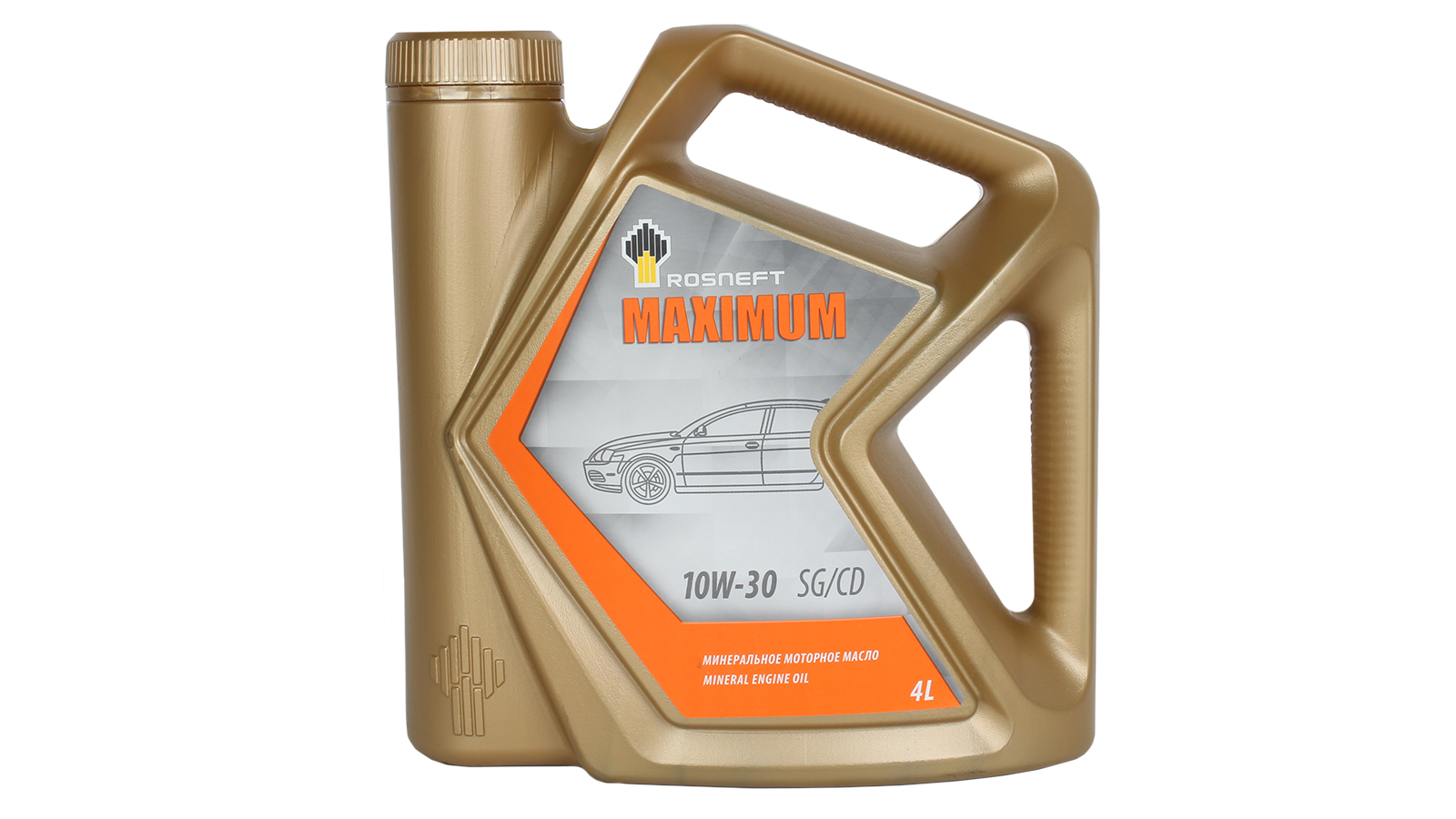 ROSNEFT Масло моторное Rosneft Maximum 10W-30 минеральное 4 л 40814242