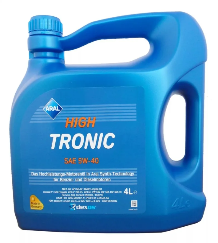 Моторное масло ARAL hightronic 5w-40 4л