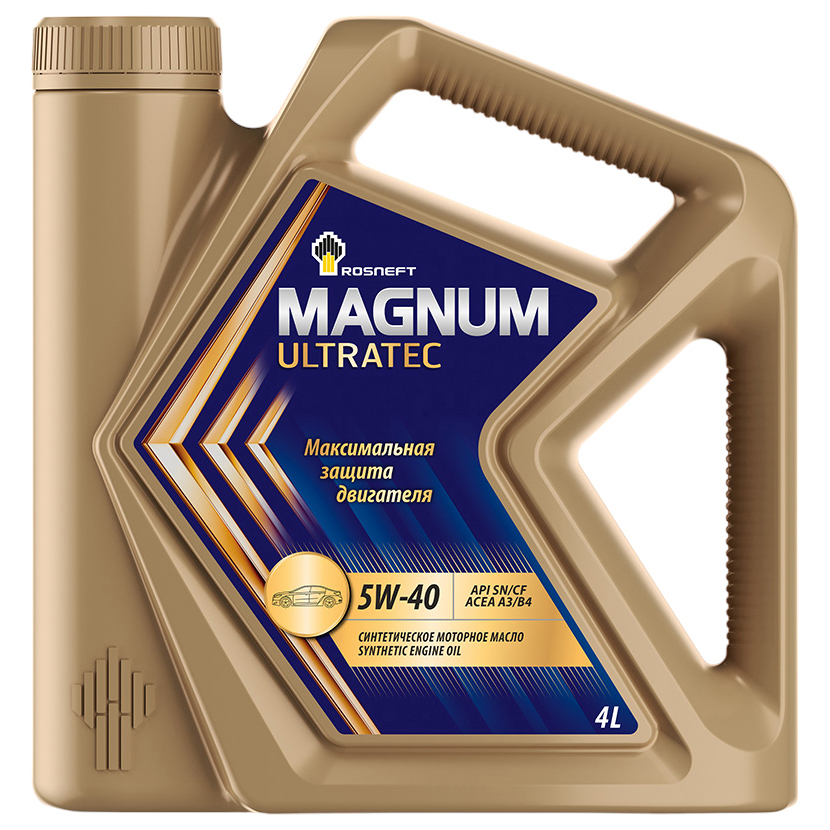 Масло Rosneft 5W40 Magnum Ultratec Api Sn/Cf/Acea A3/B4 A3/B3 4+1Л Син Акция Rosneft арт.