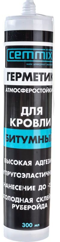 CEMMIX Битумный герметик черный (300мл)