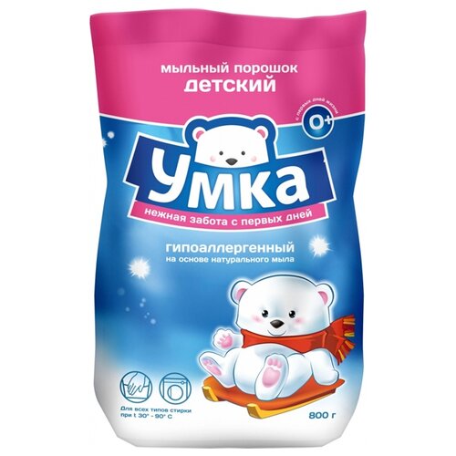 Стиральный порошок Умка Детский мыльный, 0.8 кг