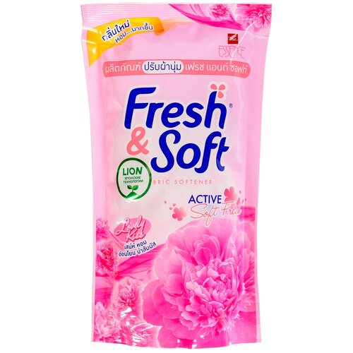 Lion Кондиционер для белья Essence Fresh & Soft Сладкий поцелуй, 0.6 л