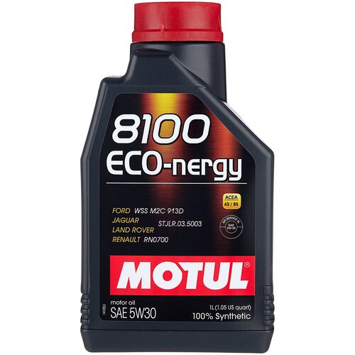 Синтетическое моторное масло Motul 8100 Eco-nergy 5W30, 4 л