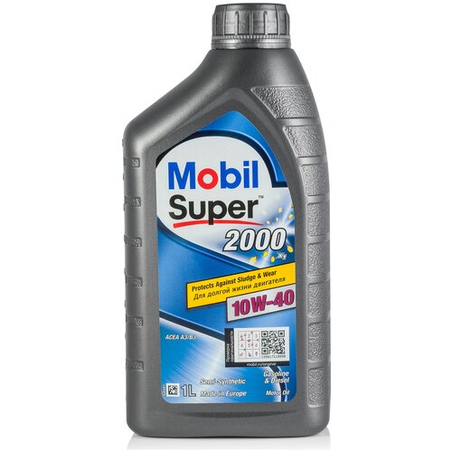 Полусинтетическое моторное масло MOBIL Super 2000 X1 10W-40, 1 л