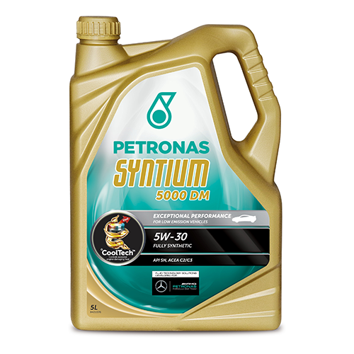 Синтетическое моторное масло Petronas Syntium 5000 DM 5W30, 4 л