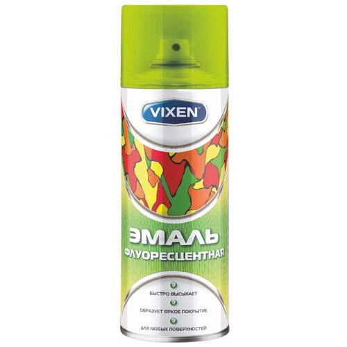 Эмаль Vixen флуоресцентная, зеленая, 520 мл