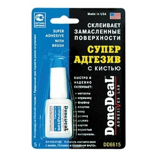 DoneDeal DD6615 Суперадгезив с кистью, 5 мл