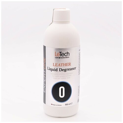 Средство для удаления жирного блеска с кожи LeTech Leather Liquid Degreaser, 500мл