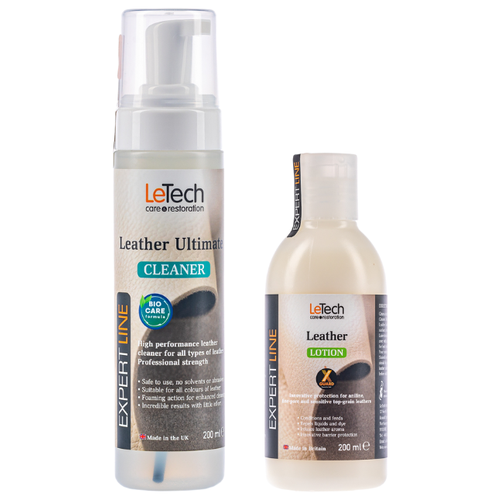 Набор для чистки и защиты для кожи, для мебели, LeTech