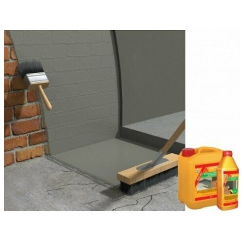 Добавка для повышения эластичности растворов для устройства тонких стяжек и адгезионных слоев Sika SikaLatex 5 л