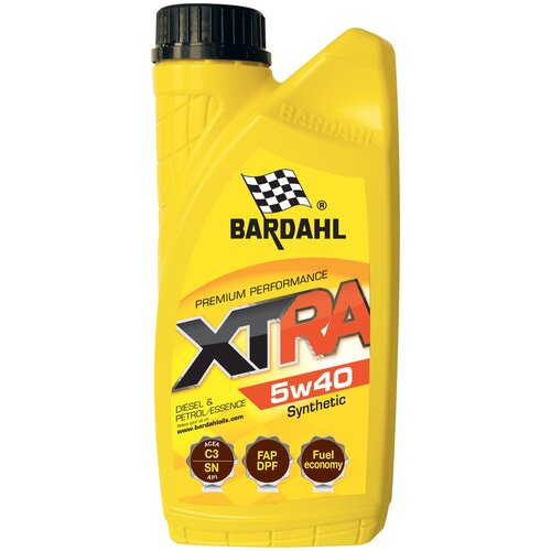 Синтетическое моторное масло Bardahl XTRA C3 5W-40, 1 л